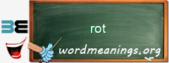 WordMeaning blackboard for rot